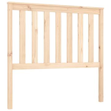 Stylish Solid Wood Pine Bed Headboard - 106x6x101 cm