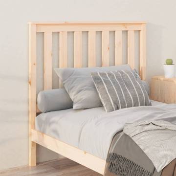 Stylish Solid Wood Pine Bed Headboard - 106x6x101 cm