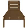 Sun Lounger Honey Brown | Solid Pine, Adjustable Backrest