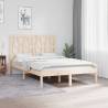 Bed Frame Solid Wood Pine 120x190 cm Small Double Colour natural Size 120 x 190 cm 