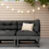 Garden Corner Sofa Grey Solid Wood Pine Colour grey pine Quantity in Package 1 Model corner sofa 