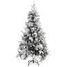 Flocked Snow & Cones Christmas Tree 225 cm | Hipomarket