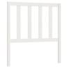 Stylish White Bed Headboard - Solid Pine Wood 106x4x100 cm