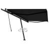 Freestanding Manual Retractable Awning 500x300 cm Anthracite Colour anthracite Size 500 x 300 cm Quantity in Package 1 