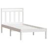 Solid Wood White Bed Frame 90x190 cm - Stylish & Durable