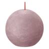 Bolsius Rustic Ball Candles 6 pcs - Ash Rose - Elegant Glow