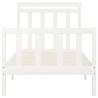 White Solid Pine Bed Frame 90x200 cm | Hipomarket