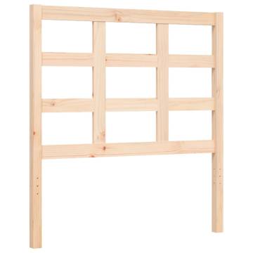 Solid Wood Bed Frame with Headboard 90x190 cm - HipoMarket