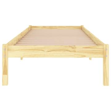 Solid Pine Bed Frame 100x200 cm - Durable & Stylish