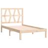 Solid Wood Pine Bed Frame 90x190 cm - Single | HipoMarket