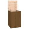 Laundry Box Honey Brown 44x44x66 cm - Solid Wood Pine