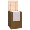 Laundry Box Honey Brown 44x44x66 cm - Solid Wood Pine