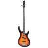 Electric Bass Guitar for Beginners - Brown & Black 4/4 46"