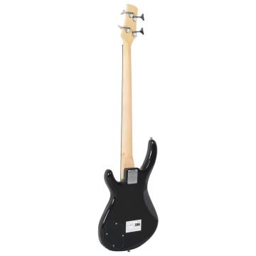 Electric Bass Guitar for Beginners - Brown & Black 4/4 46"