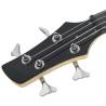 Electric Bass Guitar for Beginners - Brown & Black 4/4 46"