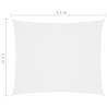 Sunshade Sail Oxford Fabric 2.5x3.5m - White | HipoMarket