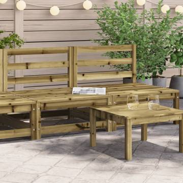 Garden Sofas Armless - 2 Pcs Solid Pine Wood | HipoMarket