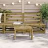 Garden Sofas Armless - 2 Pcs Solid Pine Wood | HipoMarket