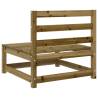 Garden Sofas Armless - 2 Pcs Solid Pine Wood | HipoMarket