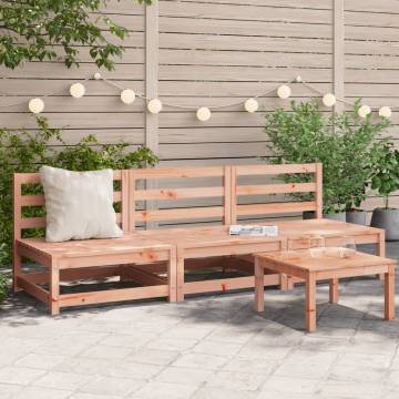 Garden Sofas Armless 3 pcs | Solid Wood Douglas | HipoMarket