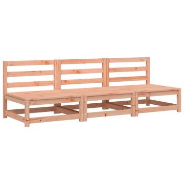 Garden Sofas Armless 3 pcs | Solid Wood Douglas | HipoMarket