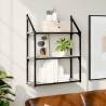 3-Tier Wall Shelf Grey Sonoma – Stylish Storage Solution