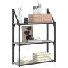 3-Tier Wall Shelf Grey Sonoma – Stylish Storage Solution