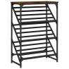 Shoe Rack Smoked Oak 60x30x85 cm - Stylish Storage Solution