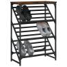 Shoe Rack Smoked Oak 60x30x85 cm - Stylish Storage Solution