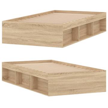 Sonoma Oak Bed Frame 100x200 cm - Modern & Stylish Design