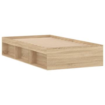 Sonoma Oak Bed Frame 100x200 cm - Modern & Stylish Design