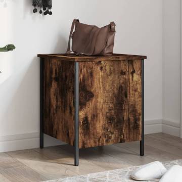 Storage Bench Smoked Oak - Stylish & Functional | HipoMarket