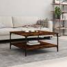 Coffee Table Smoked Oak 80x80x40 cm Engineered Wood Colour smoked oak Size 80 x 80 x 40 cm Quantity in Package 1 