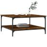 Stylish Smoked Oak Coffee Table - 80x80 cm | HipoMarket