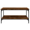 Stylish Smoked Oak Coffee Table - 80x80 cm | HipoMarket