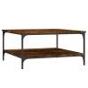 Stylish Smoked Oak Coffee Table - 80x80 cm | HipoMarket