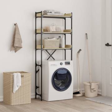 Washing Machine Shelf Sonoma Oak - 3-Tier Storage Solution