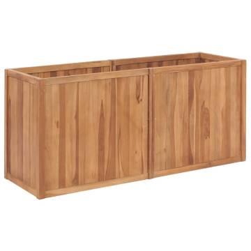 Garden Raised Bed 150x50x70 cm - Solid Teak Wood | HipoMarket