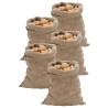 Jute Sacks 5 pcs 60x105 cm 100% Jute 220 gsm Size 60 x 105 cm Quantity in Package 5 