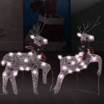 Gold Christmas Reindeers - 40 LED Light Decoration