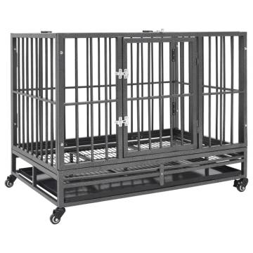 Dog Cage with Wheels - Steel 102x72x85 cm | HipoMarket