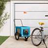 Pet Bike Trailer Blue and Black Oxford Fabric and Iron Colour blue Size 135 x 68.5 x 73.5 cm 