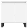 3 Piece Bathroom Furniture Set - Modern White Engineered Wood