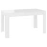 High Gloss White Dining Table - 140x74.5 cm | HipoMarket