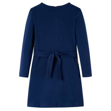 Kids' Navy Dress with Long Sleeves - Size 140 | HipoMarket