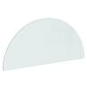 Fireplace Glass Plate Half Round 1200x500 mm - Premium Quality