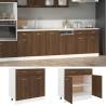 Drawer Bottom Cabinet Brown Oak 80x46x81.5 cm Engineered Wood Colour brown oak Quantity in Package 1 Model drawer bottom cabinet 80 cm Number of 