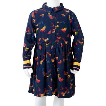 Kids' Long Sleeve Dress Navy 104 - Affordable Quality Wear