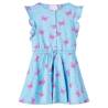 Kids' Dress with Buttons Sleeveless Blue 128 Size 128 (7-8y) 