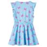 Kids' Sleeveless Blue Dress with Buttons - Size 128